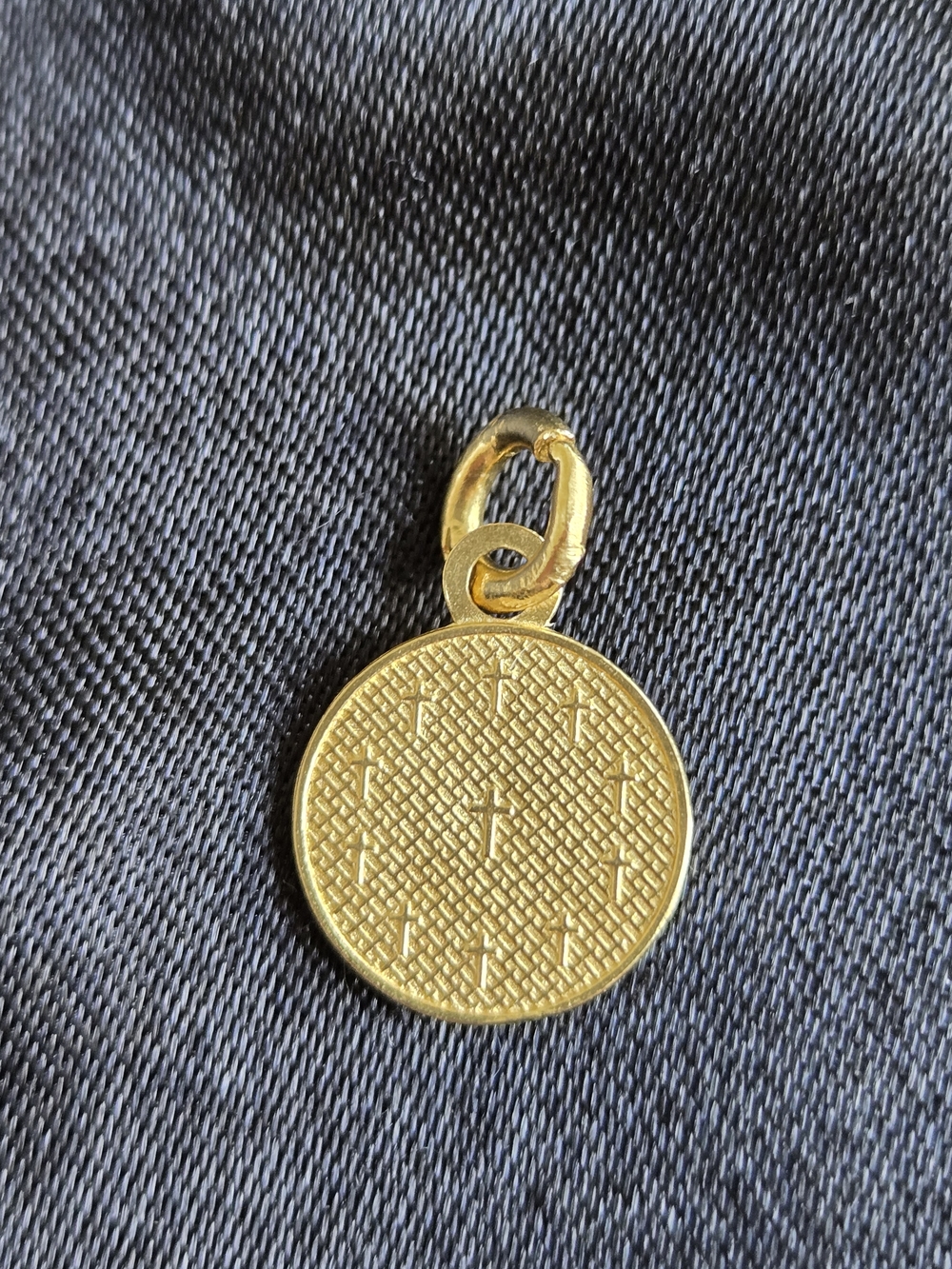 14K Gold Angel Cherub Pendant Charm - Picture 2 of 3